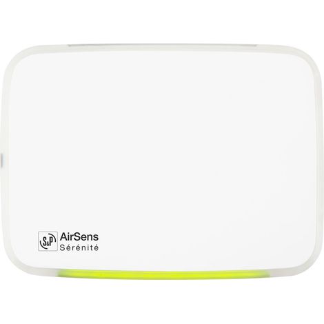 Sonde de Qualité d'Air Intérieur avec visualisation du niveau de pollution S&P (UNELVENT) 700130 (1/3)