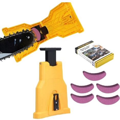 Affuteur Chaine Tronçonneuse Affuteuse De Tronconneuse Affûteur de Ultra-Rapide Précision Instantanée pour Coupe Efficace Professionnel Avec Aiguiser (1 Affuteur+5 Aiguiser) 1 -