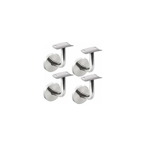 Pièces Supports de Main Courante Fixés au Mur, Supports de Rampe d'escalier en Acier Inoxydable, Support de Main Courante avec R (1/5)