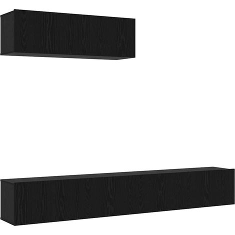 Maison Exclusive - Ensemble meuble TV 3 pcs Chêne noir Bois d'ingénierie