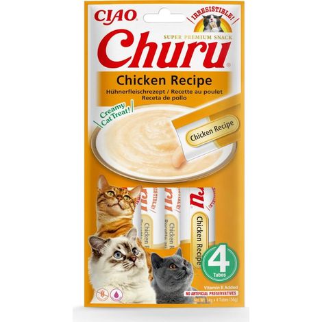 Inaba Gatto Churu Snack Cremoso 4 x 14gr Pollo