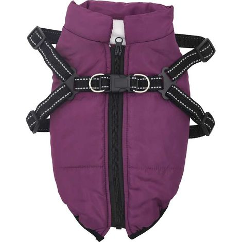 Manteau pour chiens avec harnais imperméable réfléchissant L24 CFW12878 (1/5)