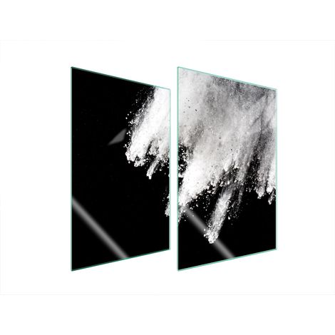 Plaque de protection en verre pour cuisine 2x35x52 anti-explosion (1/5)