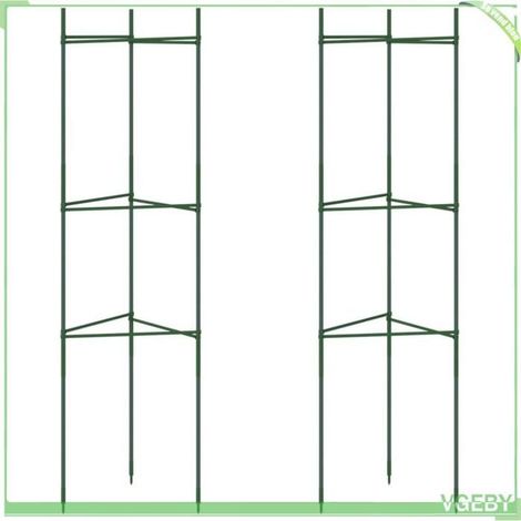 Cage à tomates - FAFEICY - 4009283 - Pack 2 pcs - 116 cm - Acier revêtement PE (1/5)