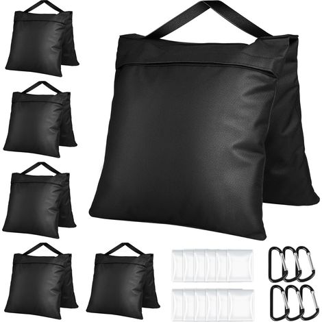 6 Sac de Sable Résistants, 57x26,5cm 800D Oxford Sacs de Lestage Sacs de Sable pour Renforcer Lestage, pour Trépied Photographique, Sac de Sable pour Jardin, Tente, Parasol, Balançoire (1/5)