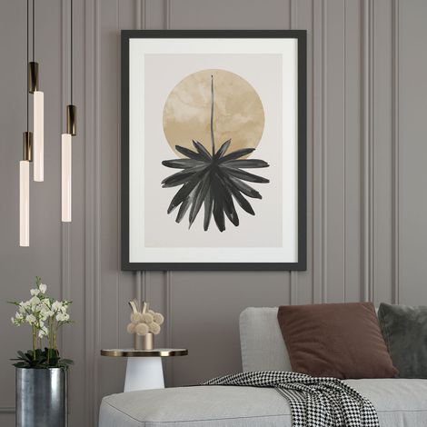 Affiche / Poster - Soleil Design - 60x80 cm - Bordure Noire et Blanche (1/5)