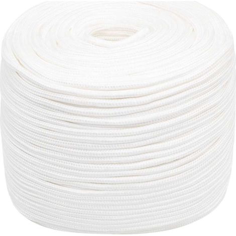 Corde de bateau, Corde de Chanvre, pour la Décoration, le Bricolage, le Jardinage Blanc complet 6 mm 500 m Polypropylène OIB5614E (1/5)