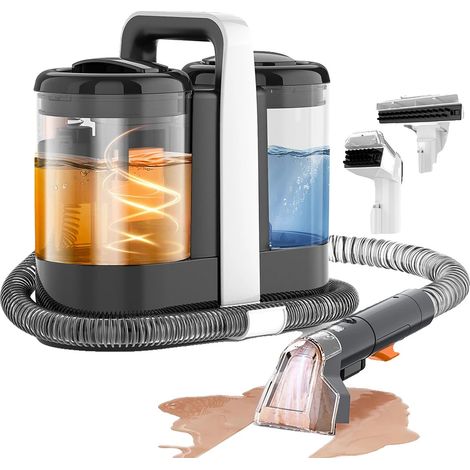 Nettoyeur de tapis, forte aspiration, design portable, 600W 15Kpa (1/2)