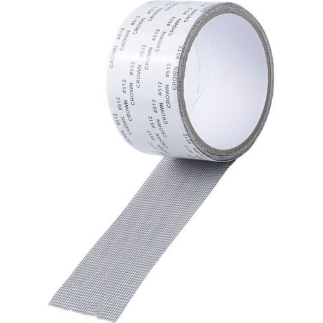 Rouleau de ruban de réparation pour filet,-1 rouleau gris foncé (1/5)
