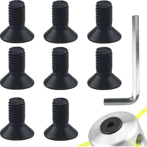 Aluminum cutting head – Nylon cutting head – Lawn mower screw – Brush cutter head with 1 wrench (1/5)