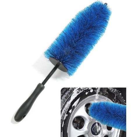 Brosse de roue, détails des pneus de voiture, longueur totale de 15 pouces, combien de temps la brosse et la brosse de pneu du pneu, la brosse de pneu (1/5)