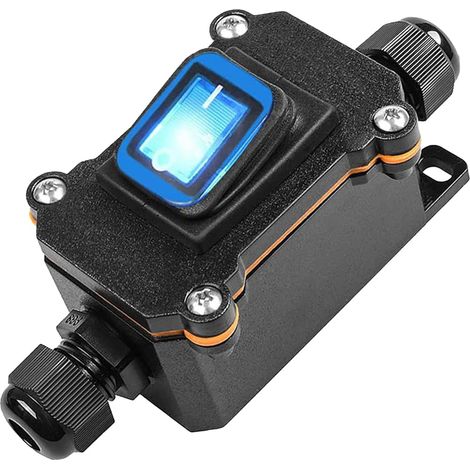 Inline Switch Waterproof IP65 220V 30A Pin Cable Switch Toggle Switch Waterproof High Power for Outdoor/Industrial (1/5)