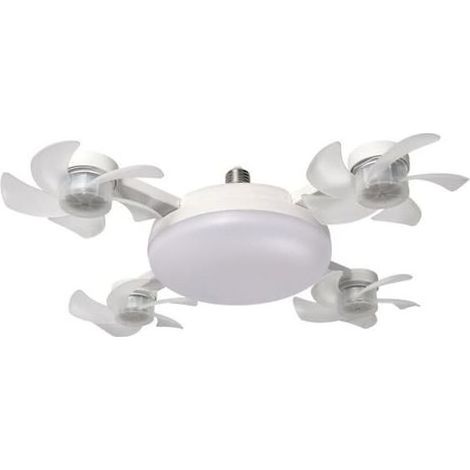 LED-Deckenventilator mit Fernbedienung, dimmbarer LED-Deckenventilator (vier Köpfe) (1/5)