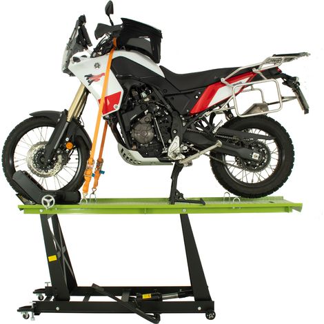 Motorradhebebühne hydraulisch 450 kg Breite 55 cm Montagerampe Montagebühne Heber Bühne schwarz/grün (1/5)