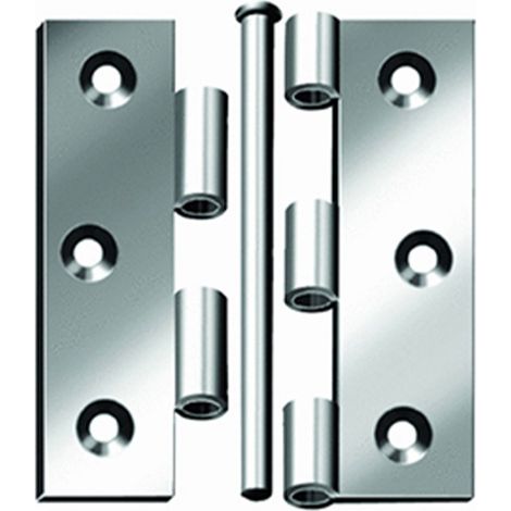 Cerniere perno sfilabile Inox 76 x 76 mm. - 2 pz.