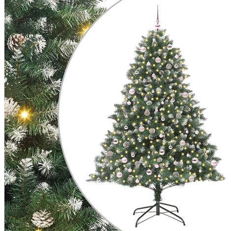 Sapin de Noël,Arbre de Noël artificiel avec 300 LED Vert 160 x 160 x 240 cm CFW68366 (1/5)