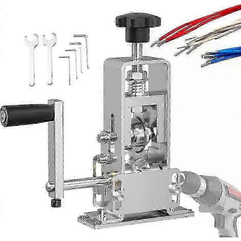 JIAJIEFANG Manuelle, drehbare Abisolierzange für Kabel von 1 bis 25 mm, professionelles Schneidwerkzeug mit Kurbel. (1/5)