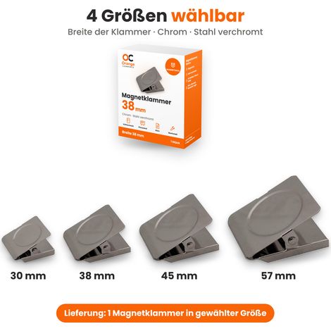 Magnetklammer Magnetclip Magnetklemme Magnet Klammer Pinnwand Kühlschrank 38 mm (1/4)