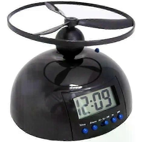 Réveil volant, réveil numérique LED original, gadget, horloge à hélice d'hélicoptère, cadeau créatif pour se réveiller en douceur (1/5)