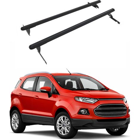 OMAC Heavy Duty Dachträger Querträger kompatibel mit Ford Ecosport II 2014-2023 – 2 Stangen – Aluminium Schwarz (1/5)