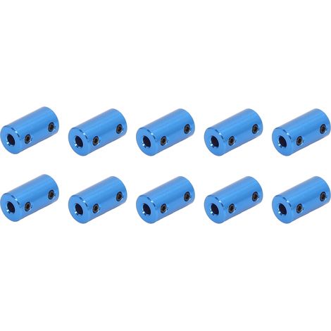10 Pièces Accouplement Flexible pour Moteur Pas-à-Pas, Diamètre 14mm, Longueur 25mm, Connecteur 5x5mm Bleu (1/5)