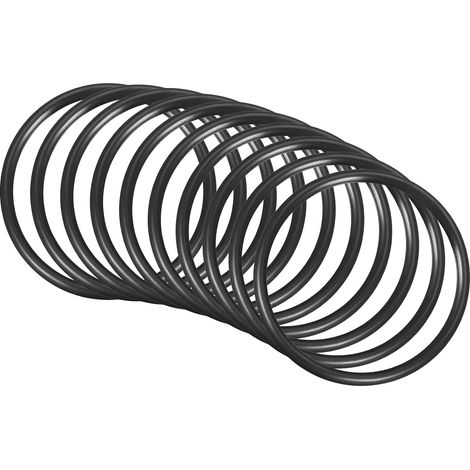 75x65x5mm Nitrile Rubber O-Rings 10 Pieces Round Black (1/5)