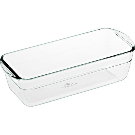 Moule à cake 1,5 l en verre borosilicate résistant à la chaleur Moule à gâteau Moule à pain Plat à gratin rectangulaire 25 x 11 cm Pour four congélateur (1/5)