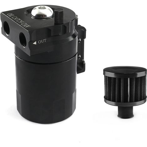 Réservoir de récupération d'huile avec filtre et réservoir de reniflard, en aluminium universel à chicanes OCC025 (1/5)