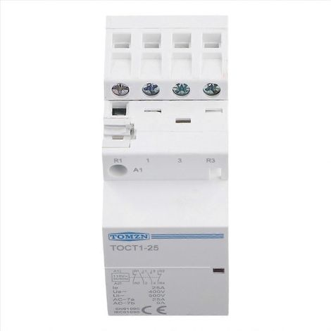 TOCT1-25 4P 25A 2NC 2NO 220V/230V 50/60HZ Contacteur CA modulaire domestique sur rail DIN 2NO2NC (1/5)
