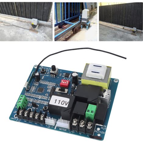 Leiterplatte für Schiebetüren, universelle elektronische Hauptplatine mit Touch-Steuerung und 2 Fernbedienungen, 110 V (1/5)