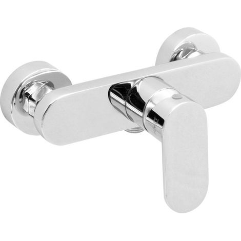 Mitigeur de douche apparent chromé complet