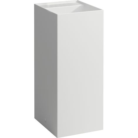 Lavabo KARTELL 375x435x900mm sans trou ou avec trou ou avec trou HL blanc mat (1/3)