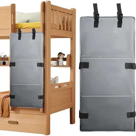 Children's Bunk Bed Ladder Cover, Foldable Bunk Bed Ladder Protection, Ladder Covers for Bunk Beds, Ladder for Bunk Bed to Prevent Children from Climbing, Grey (1/5)