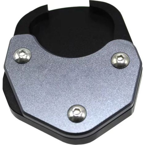 (Gris) Accessoire moto Tiger660 : extension de béquille latérale, plaque de renfort, compatible avec Tiger660 et Tiger Sport 660 (2022) Maxpower (1/3)