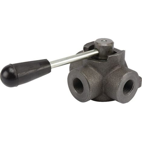 3-Wegehahn T-Bohrung 1/2 BSP OLEODINAMICA MARCHESINI DH103A (1/5)
