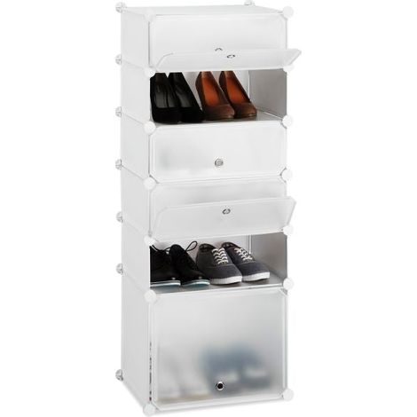 Ripiano per scarpe in plastica con 6 scomparti (1/5)
