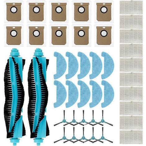 Pour Midea S5 Plus/Cecotec Conga 2299 Ultra maison X-Treme Genesis accessoires brosse principale, brosse latérale et serpillière sac à poussière filtre (1/5)