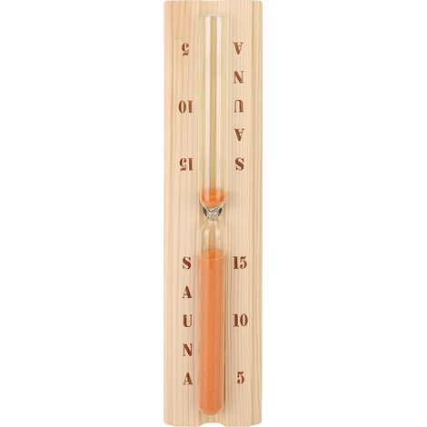 Sablier bois résistant à la chaleur forme sablier sauna pin pour spa bain (1/5)