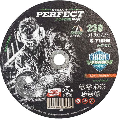 Disco metallico piatto Stalco 125x1.0 Powermax S-71658 (1/2)
