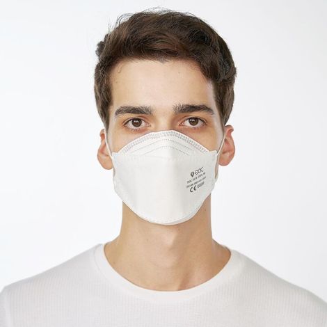 Lot de 25 masques respiratoires FFP2 - Jetables, certifiés CE, avec technologie de filtration pour une respiration facile (1/5)