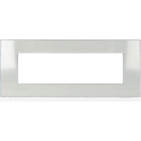 Bticino livinglight placca 7 moduli colore grigio ghiaccio lna4807kg (1/4)