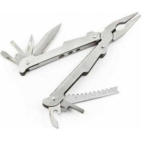 Vtizikl Pinza Tascabile Multifunzione Con 15 Funzioni In Acciaio Con Astuccio Utensile - (1/3)