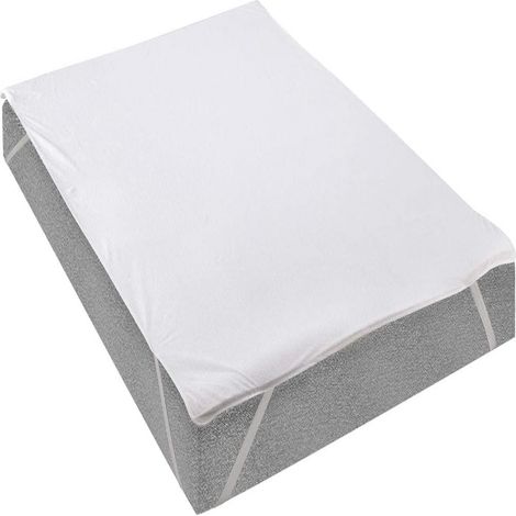 Protector De Matelas - 90 x 200 cm - Imperméable Tpu - En Coton Éponge Respirant - Anti-acariens - Lavable En Machine À 60 °C
