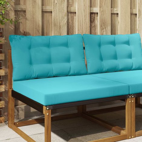 vidaXL Coussin de canapé d'extérieur 2 pcs Turquoise Polyester
