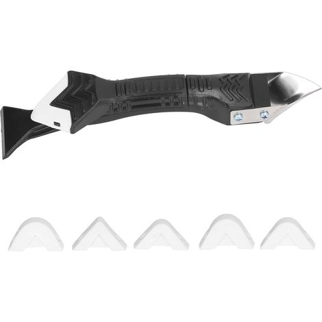 Lisseur Raclette Silicone 3 en 1 Ensemble Grattoir Joints Mastic Outils avec 5 Pièces Kit de Rénovation (1/5)