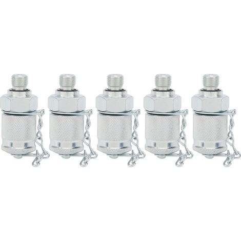 5 Stück Hydraulikprüfadapter Gewindeprüfkupplungsverbinder Druckmessung PT/PPTM10 x 1 (1/5)