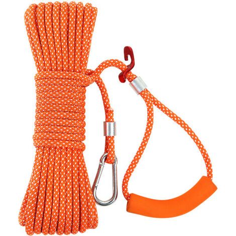 Corde à Linge épaisse de 15 m pour Jardin, extérieur, Facile à serrer, Orange (1/5)