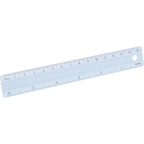 Règle de 15 cm en alliage d'aluminium avec graduation et marqueur (1/5)