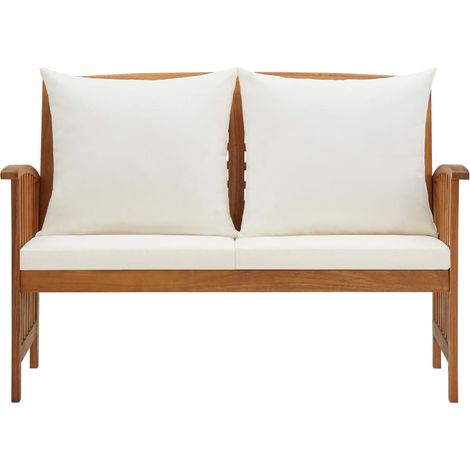 Maison Exclusive - Gartenbank mit Kissen 119 cm Massivholz Akazie