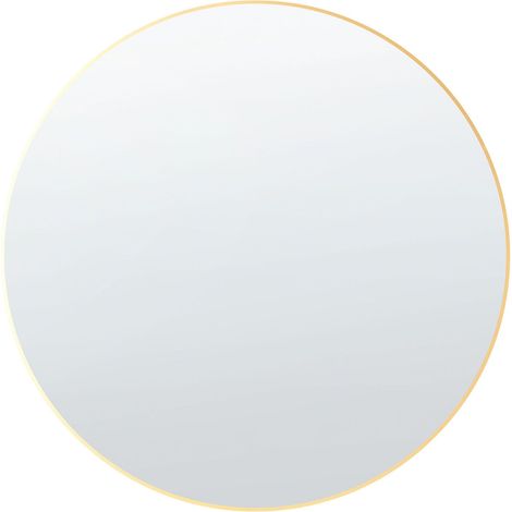 Specchio da parete rotondo senza cornice dorato 80 x 80 cm Annemasse